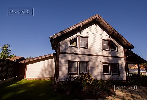 Построенный небольшой каркасный коттедж с мансардным этажом Галактика 9 - 23