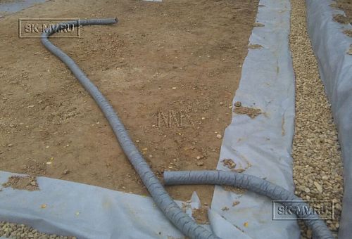 4.2. Устройство дренажа фундамента бани