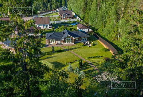 Одноэтажная усадьба в английском стиле в КП Галактика, технология каркас - 7