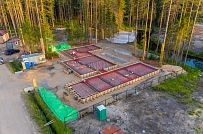 Монтаж индивидуального расчётного фундамента УШП PRO для строительства кирпичного дома в Рощино 2, S плиты = 530 кв.м, Лениградская обл. - мини - 9