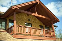 Строительство двухэтажного каркасного коттеджа 263 кв м с балконом, террасой и навесом для автомобилей в п Володарский - мини - 17