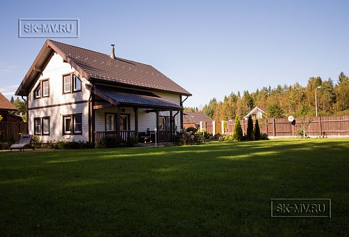 Построенный небольшой каркасный коттедж с мансардным этажом Галактика 9 - 19