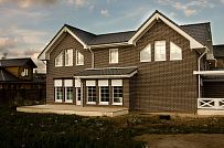 Строительство каркасного коттеджа с кирпичной отделкой в поселке Черничные поля Москва - мини - 22