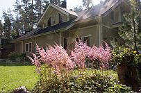 Построенный двухэтажный каркасный коттедж в комаровском стиле в п Комарово - мини - 25