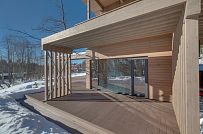 Построенный современный энергоэффективный загородный дом класса премиум с отделкой планкеном в Выборгском районе - мини - 71