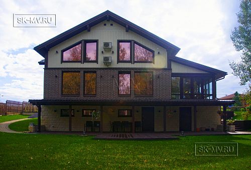 Строительство современного каркасного коттеджа с цокольным этажом в п Ольшаники - 5