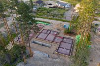 Монтаж индивидуального расчётного фундамента УШП PRO для строительства кирпичного дома в Рощино 2, S плиты = 530 кв.м, Лениградская обл. - мини - 11