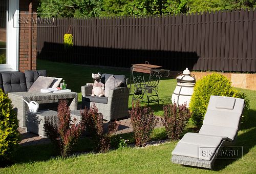 Одноэтажная усадьба в английском стиле в КП Галактика, технология каркас - 24