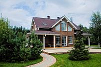 Построенный в п Озерное теплый зимний каркасный дом в английском стиле площадью 185 кв м - мини - 17