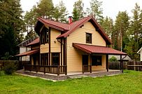 Строительство зимнего каркасного дома 175 кв м с эркером и мансардным этажом в п Вырица - мини - 12