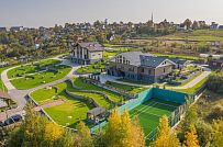 Фото репортаж с места строительства комбинированного дома площадью 1400 кв м с цоколем и СПА в д Пеники Ленобласти - мини - 48