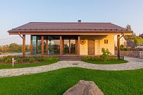 Строительство летней кухни по технологии фахверк с панорамным остеклением в д Пеники - мини - 11