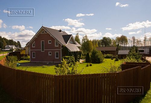 Построенный каркасный дом ок 170 кв м с балконом и террасой Северная корона 65 в пос. Волочаевка - 14