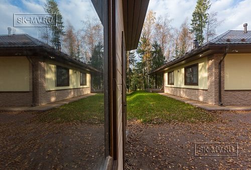 Построенный одноэтажный дом из газобетона с шатровой крышей в СНТ Фауна - 17