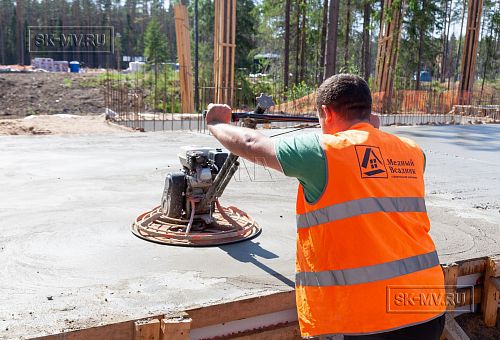 Монтаж индивидуального расчётного фундамента УШП PRO для строительства кирпичного дома в Рощино 2, S плиты = 530 кв.м, Лениградская обл. - 44