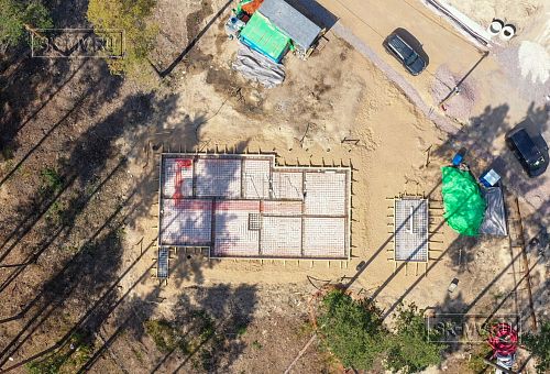 Монтаж индивидуального расчётного фундамента УШП PRO для строительства каркасного дома в Рощино 2, S заливки = 178 кв.м, Лениградская обл. - 1