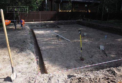 4.2. Устройство дренажа фундамента бани