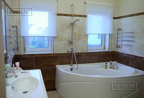 Пример внутренней отделки комбинированного загородного дома с цокольным этажом в п Ольшанки - 14