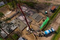 Монтаж индивидуального расчётного фундамента УШП PRO для строительства кирпичного дома в Рощино 2, S плиты = 530 кв.м, Лениградская обл. - мини - 14