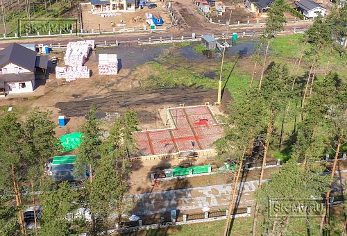 Монтаж индивидуального расчётного фундамента УШП PRO для строительства кирпичного одноэтажного дома в Репино, Лениградская обл. - 6