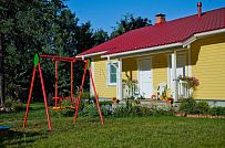 Строительство одноэтажного каркасного дома 95 кв м с фасадной отделкой желтой отделочной доской в г. Приозерск - мини - 14