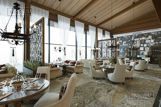 Интерьер клубного дома гольф-клуба - 5