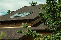 Строительство двухэтажного каркасного дома около 250 кв м с мансардными окнами и разноуровневой кровлей в п Володарский - мини - 17