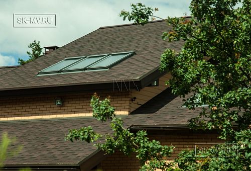 Строительство двухэтажного каркасного дома около 250 кв м с мансардными окнами и разноуровневой кровлей в п Володарский - 17