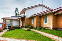 Строительство одноэтажного коттеджа из газобетона с теплой верандой с панорамным остеклением в КП Сосновое - мини - 12