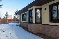 Построенный одноэтажный дом из газобетона с шатровой крышей в СНТ Фауна - мини - 5