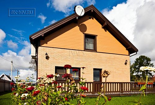 Построенный каркасный теплый дом 150 кв м с эркером и открытой террасой в п Горная Шальдиха - 14