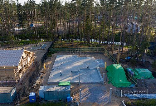 Монтаж индивидуального расчётного фундамента УШП PRO для строительства кирпичного двухэтажного дома в Рощино 2, S плиты = 340 кв.м, Лениградская обл. - 47