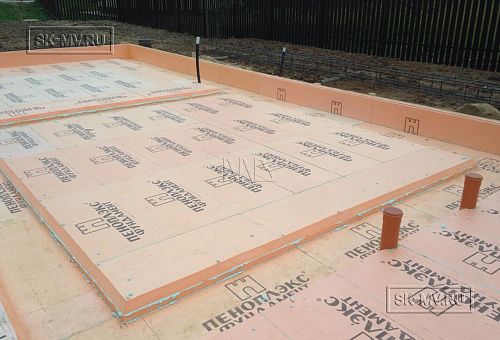 10. Утепление основания фундамента дома