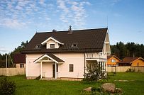 Строительство каркасного коттеджа с большой террасой в п Ольшаники - мини - 16