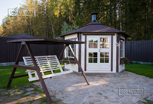 Построенный небольшой каркасный коттедж с мансардным этажом Галактика 9 - 16