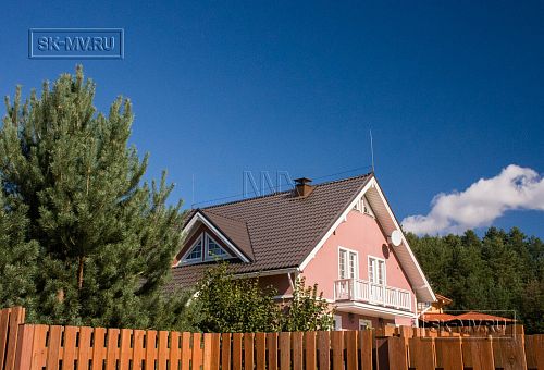 Построенный каркасный дом ок 170 кв м с балконом и террасой Северная корона 65 в пос. Волочаевка - 5