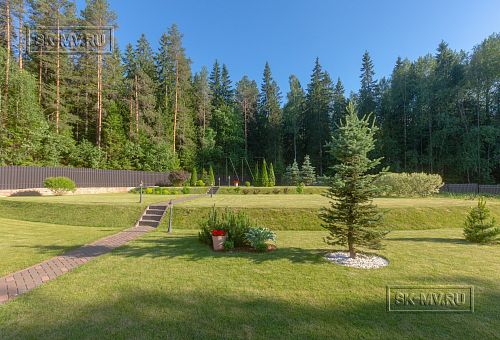 Одноэтажная усадьба в английском стиле в КП Галактика, технология каркас - 8