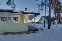 Фото репортаж с места строительства SPA комплекса с панорамными окнами в кп Сосновый берег  - мини - 2