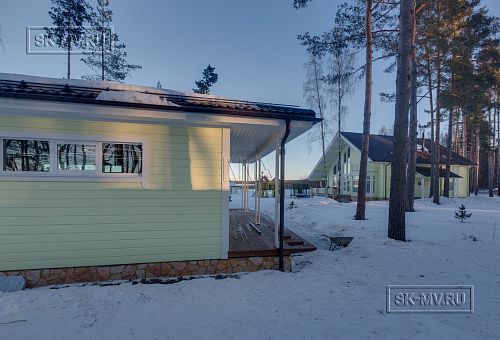 Фото репортаж с места строительства SPA комплекса с панорамными окнами в кп Сосновый берег  - 2