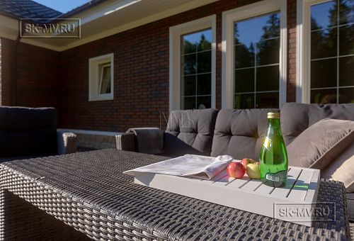 Одноэтажная усадьба в английском стиле в КП Галактика, технология каркас - 28