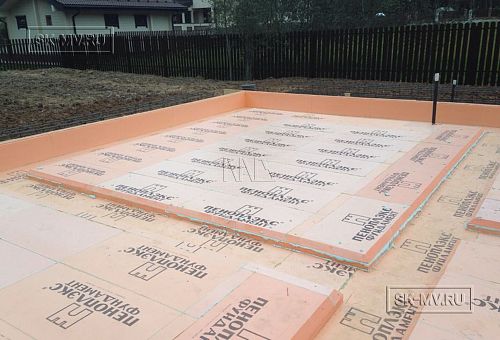 10. Утепление основания фундамента дома