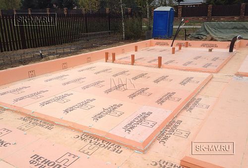 10. Утепление основания фундамента дома