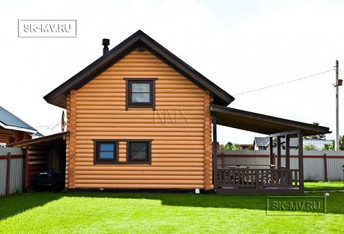 Построенный каркасный теплый дом 150 кв м с эркером и открытой террасой в п Горная Шальдиха - 23