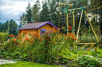 Построенный газобетонный дом в классическом стиле с эркером, балконом, навесом для автомобиля, остекленной верандой и комбинированной фасадной отделкой в кп Сосновое - мини - 12