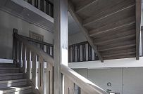 Фото репортаж с места строительства Дома художников 1600 кв м из кирпича с цокольным этажом по старинным чертежам 19 века в Тарусе Калужской области - мини - 17