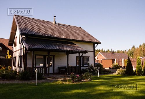 Построенный небольшой каркасный коттедж с мансардным этажом Галактика 9 - 26