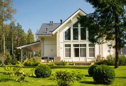 Строительство каркасного дома с навесом для автомобиля в п Пески