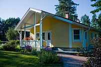 Строительство одноэтажного каркасного дома 95 кв м с фасадной отделкой желтой отделочной доской в г. Приозерск - мини - 10