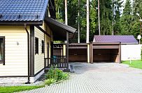 Строительство большого желтого каркасного дома с гаражом и сауной в пгт Сиверский - мини - 3