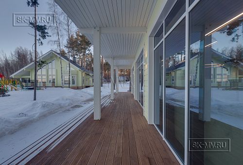 Фото репортаж с места строительства SPA комплекса с панорамными окнами в кп Сосновый берег  - 8